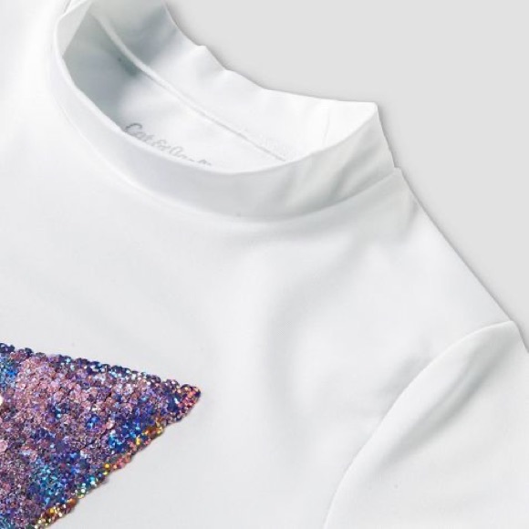 Watermelon Sequin Flip Rashguard Swim Shirt - Picture 3 of 7